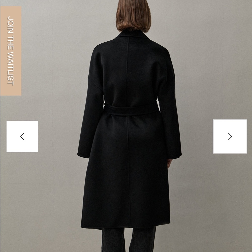 The Curated - The Boyfriend Coat - Black / Size Small - Picture 5 of 16
